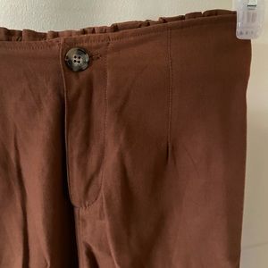 Burnt orange cropped work pants